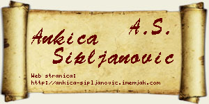 Ankica Sipljanović vizit kartica